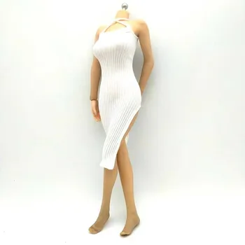 1/6 Масштаб, сексуальная длинная юбка с боковой вилкой, модель платья внахлест для 12-дюймовых кукол-экшн-фигурок, аксессуар для кукол-боди