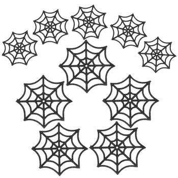 10 Шт. декораций для Хэллоуина, настенный реквизит из паутины, декоративный макет для вечеринки в доме с привидениями, пластик