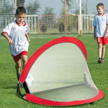 1PCSFootball goal Детские Складные ворота для питья Футбольная сетка для тренировок на открытом воздухе Интерактивная игрушка Футбольный мяч Складная сетка для футбольных ворот