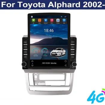 5G LTE Android 12 для Toyota Alphard 2002-2011 Tesla Type Мультимедиа Стерео автомобильный DVD-плеер Навигация GPS Радио Камера