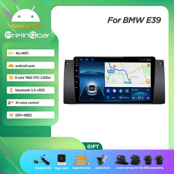 Android 12.0 Беспроводной Carplay DTS Звук для BMW E39 Навигация Мультимедийный автомобильный плеер Радио 2Din Стерео Bluetooth