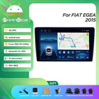 Android 12,0 Беспроводной Carplay DTS Звук Для FIAT EGEA 2015 Мультимедийный Автомобильный Плеер Радио 2Din Стерео Bluetooth