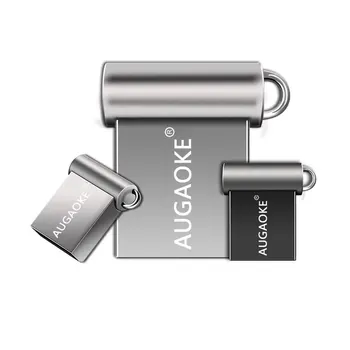 AUGAOKE Pen Drive 32GB 64GB Memory Stick для Компьютера Сотовый Телефон 64GB 2.0 Металлический USB Флэш-Накопитель 64GB 32GB USB Stick USB Stick