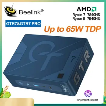 Beelink GTR7 Pro Игровой мини-ПК Ryzen 9 7940HS С поддержкой TDP до 65 Вт NVME SSD, разогнанный Ryzen7 7840HS GTR7 Mini Computer