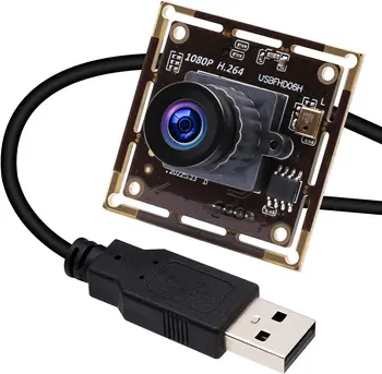 ELP USB Модуль камеры С Датчиком Низкой Освещенности 1080P H.264 IMX323 Модуль Веб-камеры с Микрофоном и Широкоугольным Объективом 2,1 мм Для Встроенных