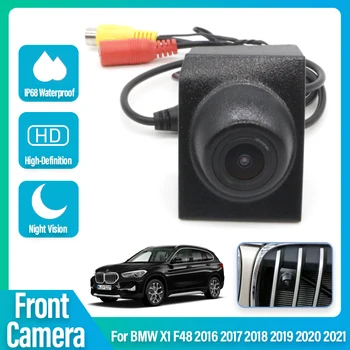 HD CCD Вид спереди автомобиля Парковка Ночного видения Позитивная Водонепроницаемая камера с логотипом Для BMW X1 F48 2015 2016 2017 2018 2019 2020 2021