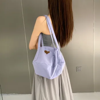 Ins Шикарная женская сумка через плечо, сумочка, кошелек, многоразовые холщовые сумки для покупок подмышками, Корейские сумки-мессенджеры для леди-шоппер