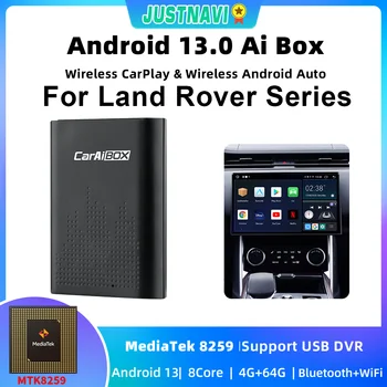 JUSTNAVI Wireless Carplay Android Auto Smart Ai Box Для Land Rover Discovery Range Rover Jaguar Evoque Netflix YouTube Tiktok TV