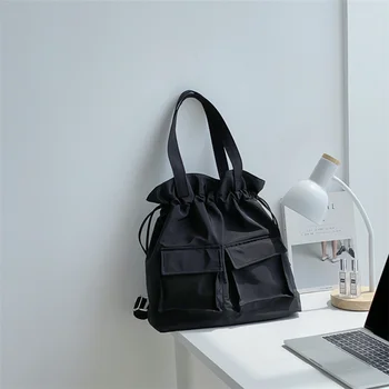 KUROYABU Многофункциональный Модный Трендовый рюкзак, Ниша, Большой вместительный Плиссированный нейлоновый рюкзак, Высококачественная Женская сумка