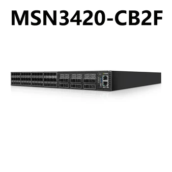 NVIDIA Mellanox MSN3420-CB2F Spectrum-2 с открытым коммутатором Ethernet 25GbE/100GbE 1U Onyx System 48x25GbE и 12x100GbE QSFP28 и SFP28