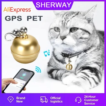 SHERWAY G15 Мини-устройство для защиты от выпадения домашних животных с GPS-трекером для кошек, ожерелье, устройство для защиты от выпадения, локатор для домашних собак, интеллектуальный автоматический поиск