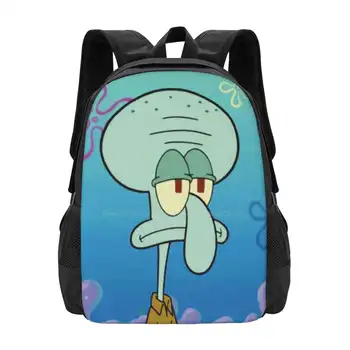 Squidward Q. Щупальца Школьные Сумки Дорожный рюкзак для ноутбука Squidward Tentacles Квадратные Штаны 2021
