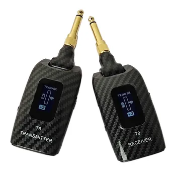 T9 Wireless Guitar Transmitter Receiver Set 5.8GH Беспроводная Гитарная Система для Электрического Усилителя бас-Гитары Гитарный Кабель