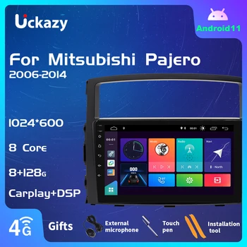 Uckazy 2 din Android 11 Автомобильный Стерео Радиоприемник Для Mitsubishi PAJERO 4 2006-2014 Мультимедиа Аудио GPS Навигация Головное Устройство Carplay 6 ГБ