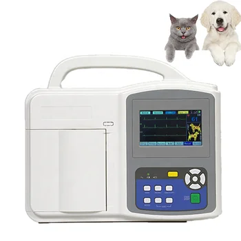 UN8003V Горячая Распродажа Медицинская Электрокардиограмма 5 отведений 3-Канальный цифровой портативный ЭКГ-кардиограф