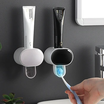 Автоматический дозатор зубной пасты, настенное крепление, бытовая водонепроницаемая Ленивая Соковыжималка для зубной пасты, аксессуары для украшения ванной комнаты