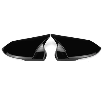 Автомобиль M Style, глянцевый черный чехол для зеркала заднего вида, накладка на раму, Боковые крышки зеркал для Hyundai Elantra 2021 2022