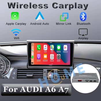Беспроводной автомобильный интерфейс Carplay MMI Android для AUDI A6 A7 с оригинальной камерой с поддержкой экрана