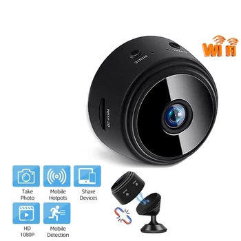Беспроводной монитор с IP-видео 1080p, камеры видеонаблюдения ночного видения, мини-смарт-камера A9, Wi-Fi Пульт дистанционного управления