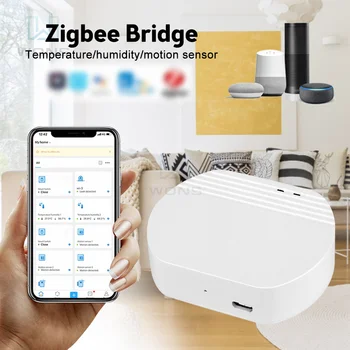 Беспроводной шлюз Woolley Zigbee Smart Hub для автоматизации умного дома Устройства Zigbee через Smart Life Работают с Alexa Google Home