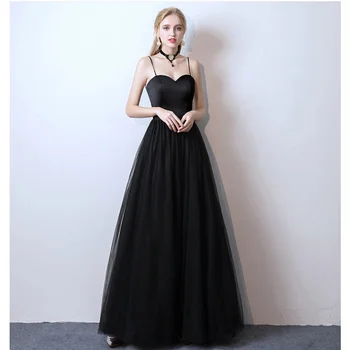 Вечернее платье off shoudler, черный длинный камзол, банкетное платье в готическом стиле, вечерние платья для вечеринок, званый ужин, вечерние платья H772