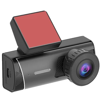Видеорегистратор в автомобильном видеорегистраторе Камера Видеомагнитофон заднего вида с двумя объективами HD Запись видео с углом обзора 120 градусов Циклическая запись Приложение Inter