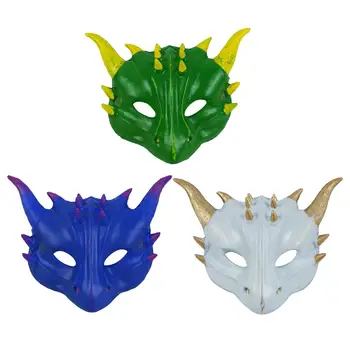 Детская маска дракона Косплей Мультяшный костюм для ролевых игр для девочек и мальчиков, маска для лица для карнавальной вечеринки, выпускного вечера, ночного клуба