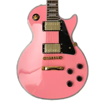 Завод по производству гитар, изготовленная на заказ стандартная розовая электрогитара