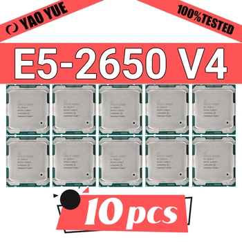 Используется E5 2650 V4 E5-2650V4 10шт Процессор SR2N3 2,2 ГГц Двенадцать ядер 30M LGA 2011-3 CPU