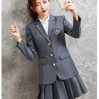 Комплект женского платья JK Japan В элегантном стиле, милая кавайная школьная форма для девочек-старшеклассниц, Блейзеры, одежда