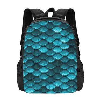 Красивый морской синий бирюзовый Простой стильный студенческий школьный рюкзак, водонепроницаемый повседневный рюкзак большой емкости для путешествий, рюкзак для ноутбука