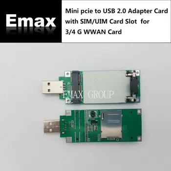 Мини-адаптер pcie к USB 2.0 для Huawei ME909S-120 ME909U-521 MU709S-6 ME909S-821 EC21-V EC20-A/EC25-A/EC21-A/SIMCOM SIM5360A