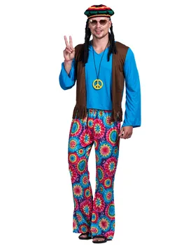 Модная униформа для косплея любителей мира, хиппи, костюмы на Хэллоуин для мужчин