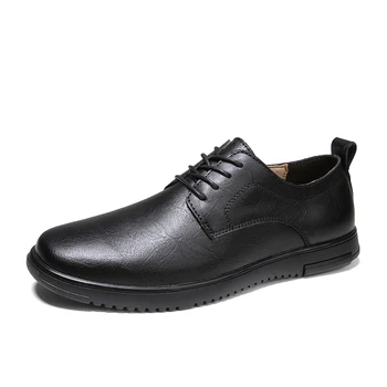 Мужская повседневная кожаная обувь, деловая мужская обувь, Классические кроссовки, Удобная брендовая официальная обувь для мужчин, Мода 2022 года, мужская обувь