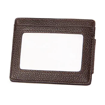 Мужской кожаный бумажник с зажимом для денег в переднем кармане, магнитный держатель для кредитных карт