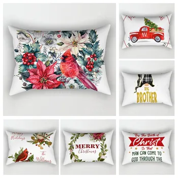 Наволочка рождественской серии, чехол для диванной подушки, наволочка для украшения домашнего праздника, настраиваемая 30x50, 40x60