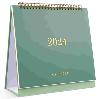 Настенный Календарь Настольный Календарь Ежемесячные Настольные Календари Планирование рабочего стола на 2024 год Бумажный Планировщик Офис