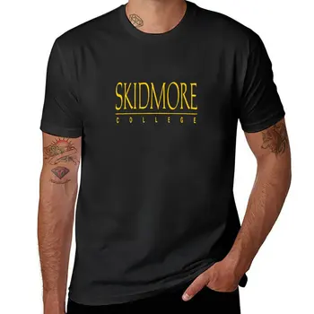 Новая футболка Skidmore College, быстросохнущая футболка, черные футболки, мужские винтажные футболки