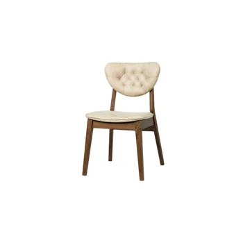 Обеденный стул с обивкой из искусственной кожи - Современный обеденный стул середины века - Обеденный стул ручной работы из 2