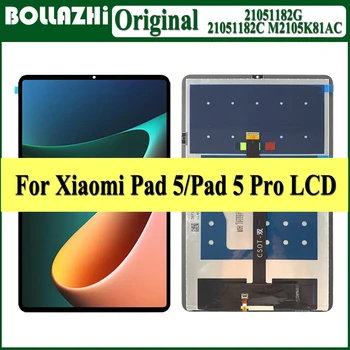 Оригинал для Xiaomi Pad 5 LCD 21051182G, 21051182C Матрица дисплея с Сенсорным Экраном Digitizer Для MI Pad 5 Pro M2105K81AC LCD