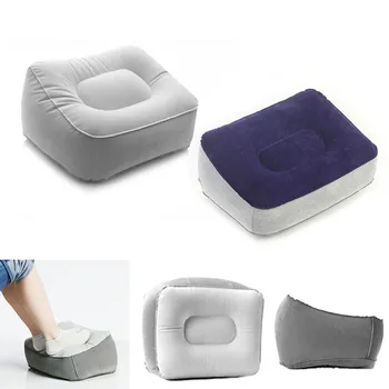 Портативная надувная подушка для ног из ПВХ Для авиаперелетов, офиса, дома, Подставка для ног, расслабляющий инструмент для ног