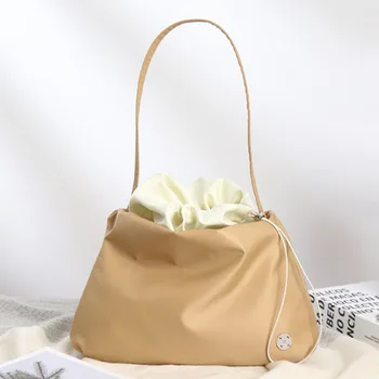 Простая дизайнерская нейлоновая женская сумка, повседневная облачная сумка, сумка большой емкости, сумка на одно плечо