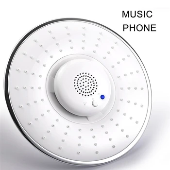 Распылитель для душа в ванной комнате с Bluetooth-динамиком для автоответчика Водонепроницаемый съемный держатель для душевой головки с беспроводным воспроизведением музыки