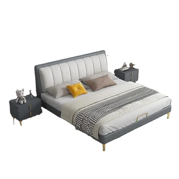 роскошные кровати с современной кожаной обивкой кровать king queen size tatlin мягкая кровать king size роскошная