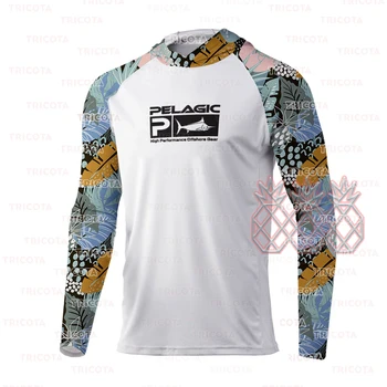 Рубашки для пелагической рыбалки с защитой от ультрафиолета с длинным рукавом, Летние топы, джерси с принтом Camisa De Pesca, Дышащая куртка для рыбалки, майо