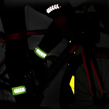 Светоотражающая лента Практичный эластичный нейлон для бега, езды на велосипеде, светоотражающая лента для лодыжек, принадлежности для велосипедов