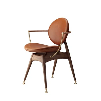 Скандинавский современный Креативный Простой обеденный стул из массива дерева, Дизайнерский гостиничный стул, Кресло для отдыха в ресторане Cadeira Мебель для дома WKDC