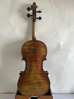 скрипка Stradi 4/4, Модель 1716, задняя часть из пламенеющего клена, еловый верх, ручная резьба K3190