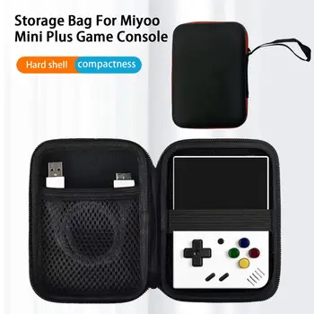 Сумка Tolex От Miyoo Mini Plus Ретро Портативная Игровая консоль Водонепроницаемый Черный Чехол От Miyoo Mini + Портативные Мини-сумки
