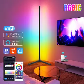Умный торшер RGB Dream Color с синхронизацией музыки, современный светильник настроения, меняющий 16 миллионов цветов, с приложением и дистанционным управлением
